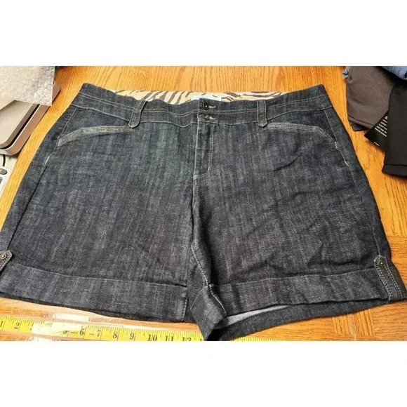 ONE 5 ONE DENIM BLUE SHORTS PLUS SIZE 20W, INSEAM 6.5” - Picture 1 of 4